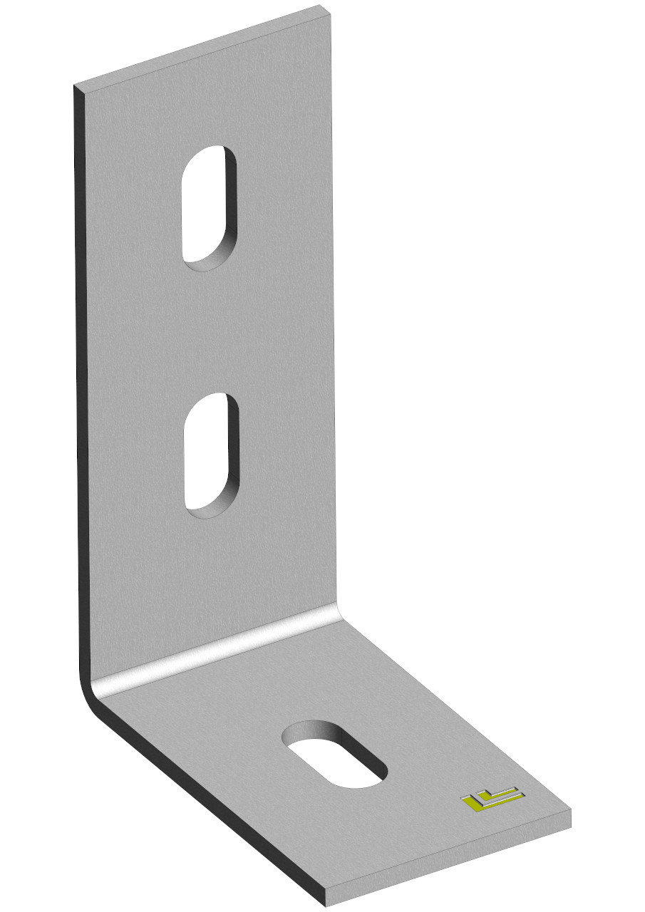 L-Winkel FC013, 100x65x3 mm, feuerverzinkt L-Winkel FC013, 100x65x3 mm, feuerverzinkt