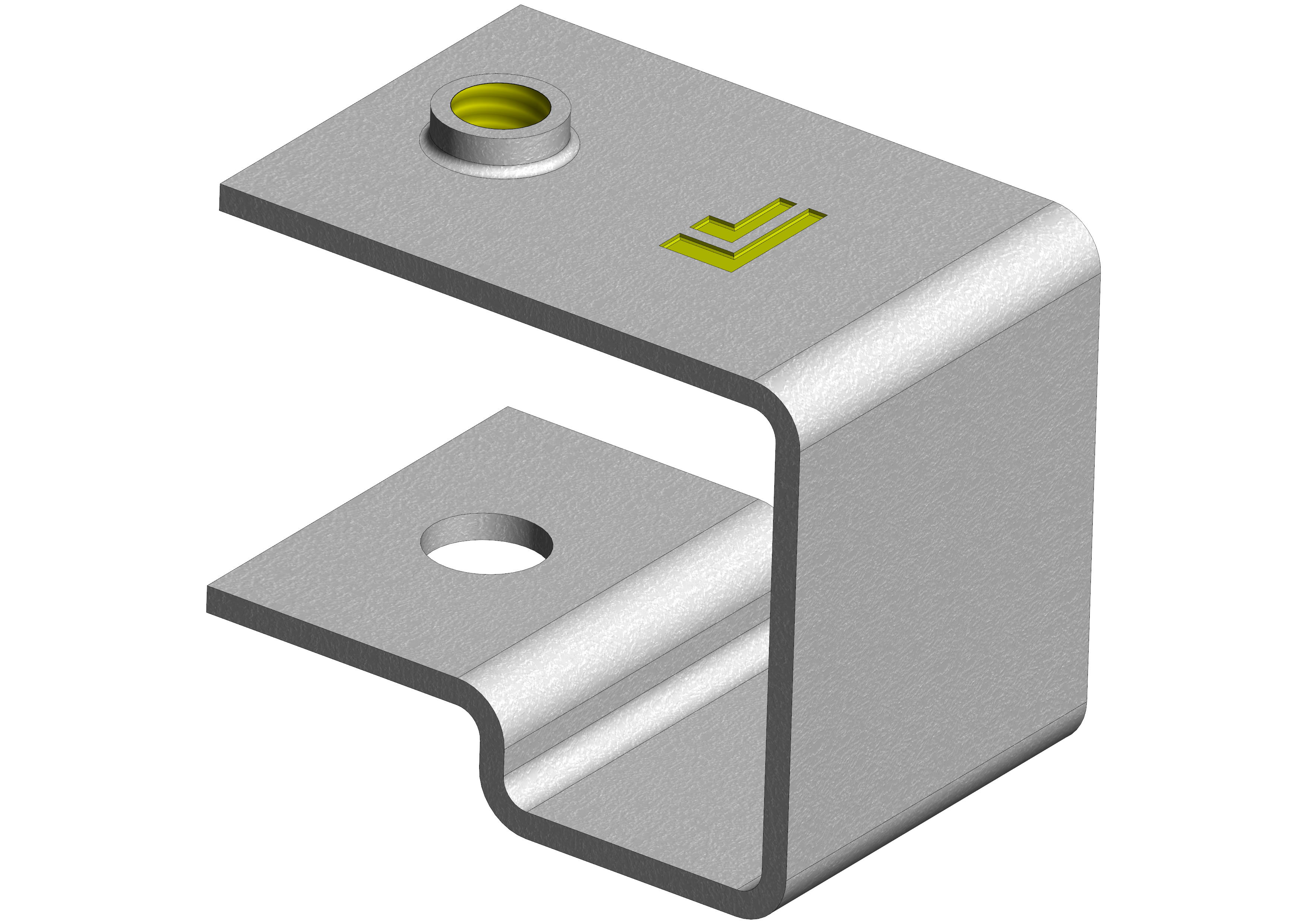 STOSSVERBINDER-CLIP 1322, Höhe38mm, M8, verzinkt